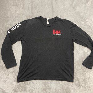 HK Heckler & Koch Shooting Long Sleeve Shirt Dark Gray Size Large